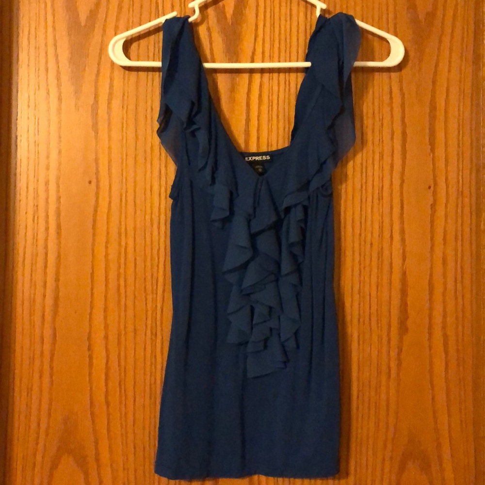Express ruffle tank